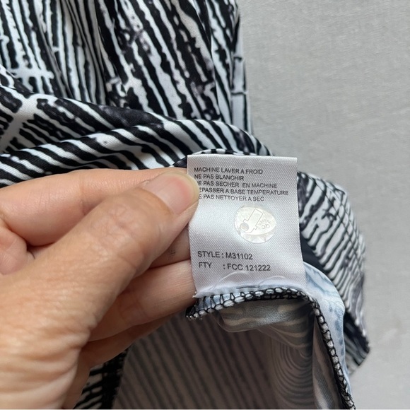 Jamie Sadock Black and White Graphic Polo Golf Shirt Sz M - Picture 6 of 8